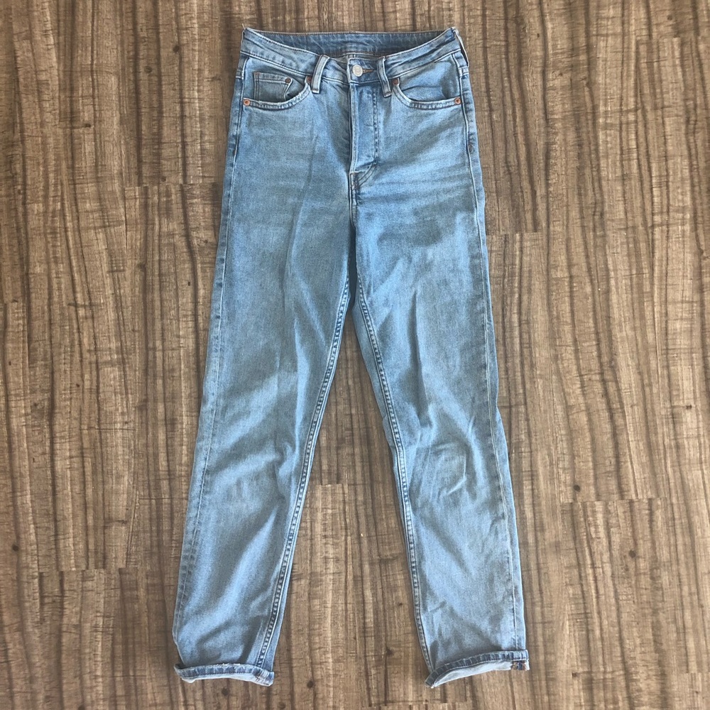 H&M Vintage Wash Sexy Mom Skinny Jeans SZ 26